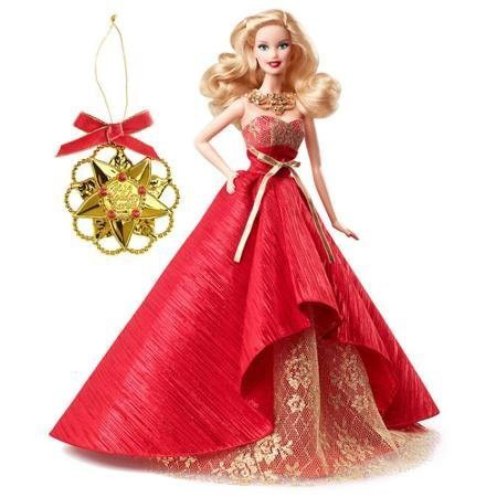 バービー 2014 Holiday ホリデー Collector コレクター Barbie with Exclusive 限定 Ornament ドール 人の通販は