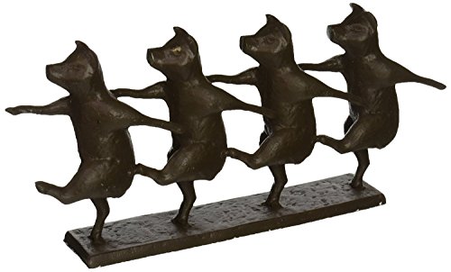 Design Toscano Dancing Pig Chorus Line Cast Iron Statue Bronze