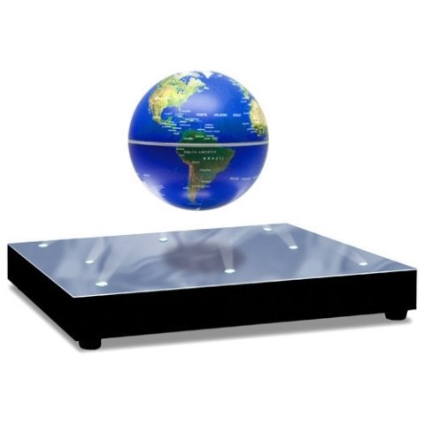 浮遊・回転型の地球儀。青色LEDで美しくライトアップ。 World Stage 3インチ Levitating Globe 21,754円