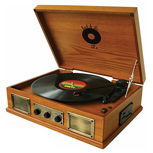 TB-2915　3 Speed Wooden Turntable　ターンテーブル　BACK TO THE 50's社