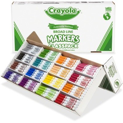 Crayola Markers Classpack, Non-Washable, 256 per Box, Assorted (CYO588201) おもちゃ 23,360円