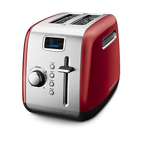 その他家電 KitchenAid KMT222ER 2-Slice Toaster with Manual High-Lift Lever and Digital Display - Empire Red