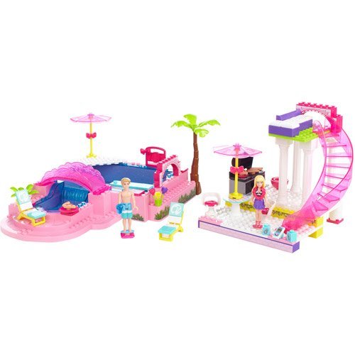 バービー Mega Bloks メガブロックス Barbie Build 'n Style Pool