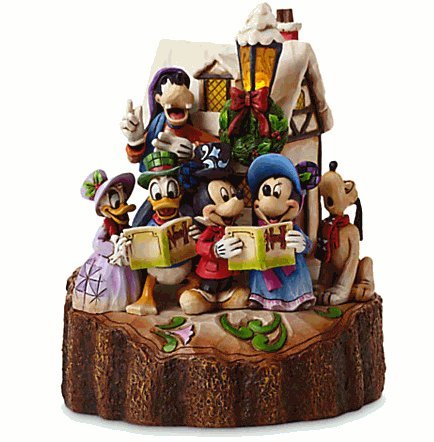 Disney(ディズニー)Mickey Mouse and Friends ''Holiday Harmony'' Light-Up Figure by Jim Shore ジム・