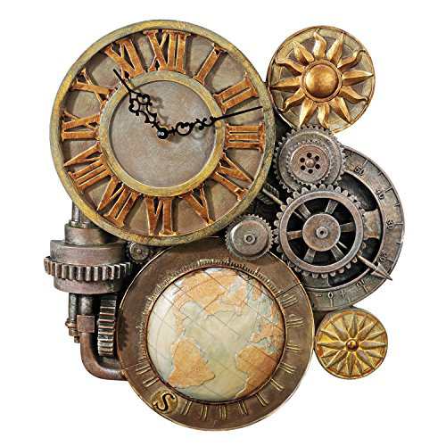 Design Toscano Gears of Time Sculptural Wall Clock by Design Toscano