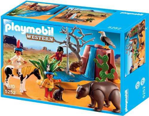 PLAYMOBIL (プレイモービル) Western Native American Children with Bear Cave by PLAYMOBIL (プレイモ