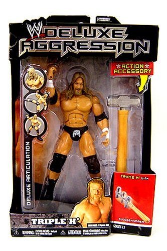 TRIPLE H DELUXE AGGRESSION BEST OF 2009 WITH WOODEN PLANK by JAKKS PACIFIC WWE