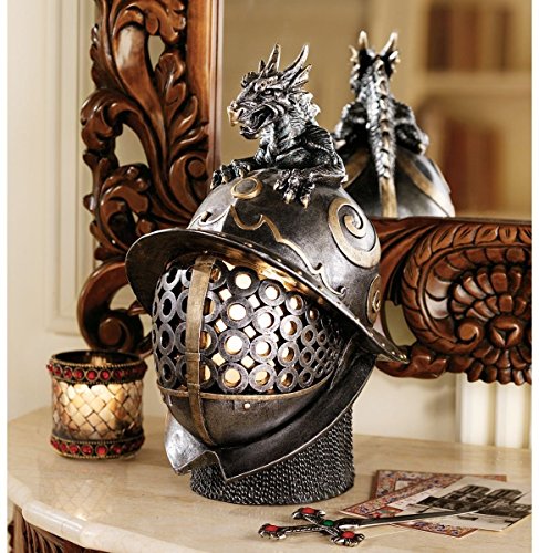 Design Toscano Dragon Warrior Helmet Illuminated Sculptureの通販は 29,965円