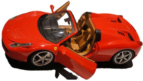 FERRARI フェラーリ 458 spider 赤 hotwheels ホットウィール 1:18