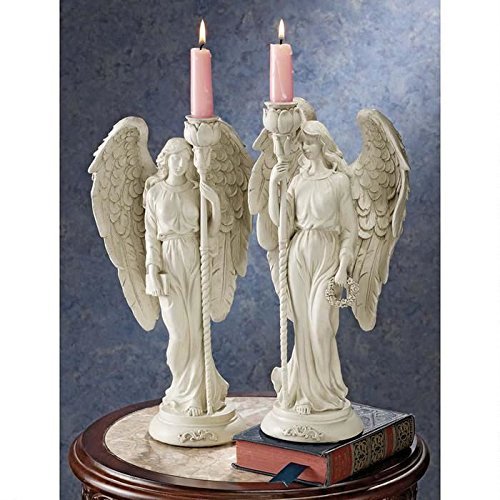 Design Toscano Angels of Virtue Sculptural Candelabra (Set of 2)