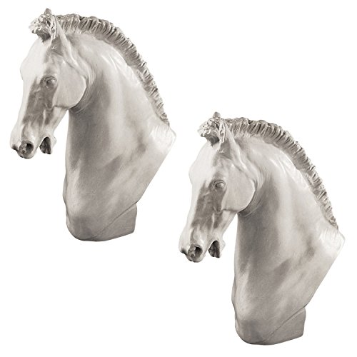 Design Toscano Horse of Turino Sculpture: Set of Two