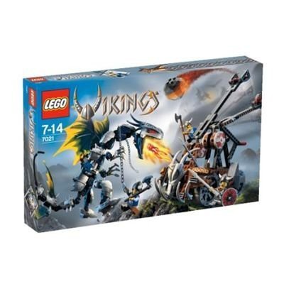 LEGO VIKINGS Double Catapult vs. The Armored Ofnir Dragon (7021) by LEGO