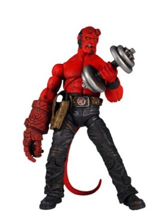 Mezco Toyz Hellboy Series 1.5 Shirtless Hellboy with Dumbell フィギュア おもちゃ 人形