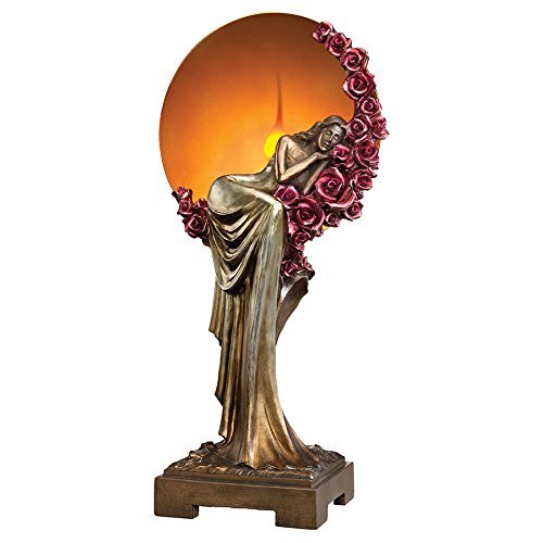 Design Toscano Elegant Slumber Art Deco Illuminated Sculpture, Multicolorの通販は
