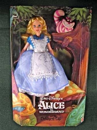 1999 Alice in Wonderland (不思議の国のアリス) Barbie(バービー) Doll with Cheshire Cat Disney (ディ