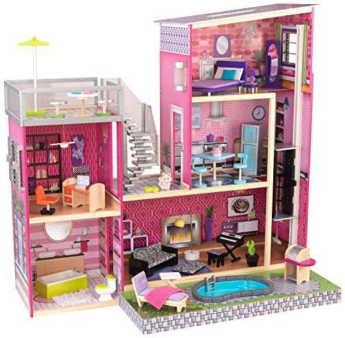 KidKraft Girl's Uptown Dollhouse with Furniture by KidKraft