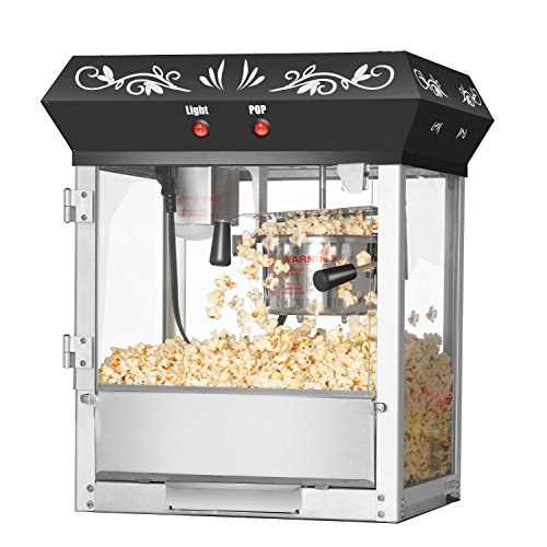 Great Northern Popcorn Black Foundation Antique Style Popcorn Popper Machine with 4-Ounce Kettleの通販は
