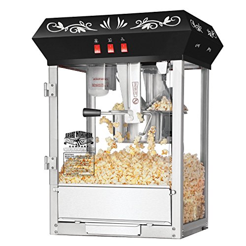 その他家電 Great Northern Popcorn Black 8 oz. Ounce Foundation Movie Theater Style Popcorn Machine Top by Gre