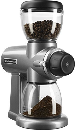 KitchenAid KCG0702CU Burr Coffee Grinder, Contour Silver