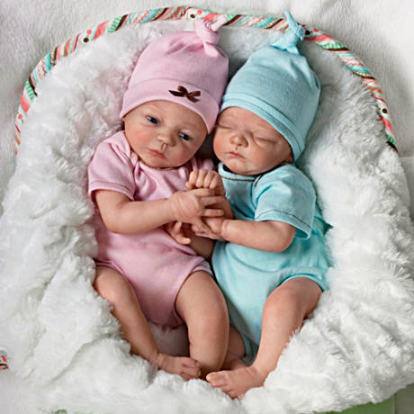 【アシュトンドレイク】Donna Lee ★Madison And Mason★ Poseable Twin Baby/赤ちゃん人形/ベビードール_1