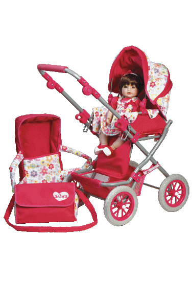 赤ちゃんのドール2体と、ベビーカー？のセットお洋服付き Amazon.co.jp: ベビーカーのおもちゃ、折りたたみ式でリアルな 2