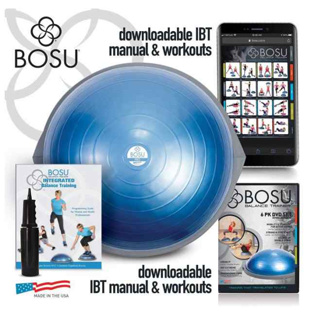 BOSU BALL バランスボール プロバージョン 65cm (6. Pro 65cm ブルー) ジム利用 プロ仕様