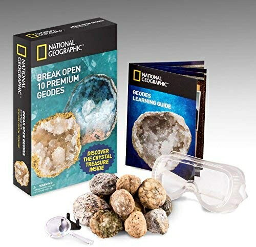 National Geographic Break Open 10 Geodes and Explore Crystals Science Kit_1