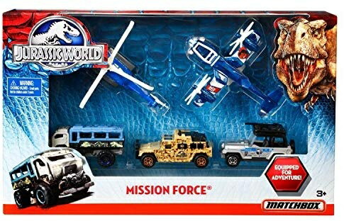 ジュラシック・ワールド ミッション・フォース Matchbox Jurassic World Mission Force Vehicle 5-Pack