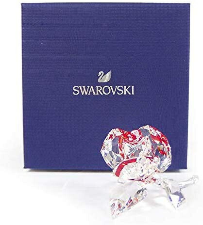 スワロフスキー SWAROVSKI クリスタル フィギュア ブロッサミング ローズ レッド 5428561 置物