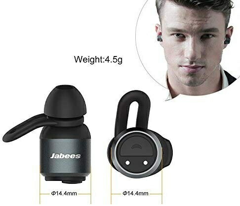 Jabees Bluetooth Stereo True Wireless Earbuds BTwins Black Jabees Bluetooth Stereo True Wireless Earbuds BTwins Black