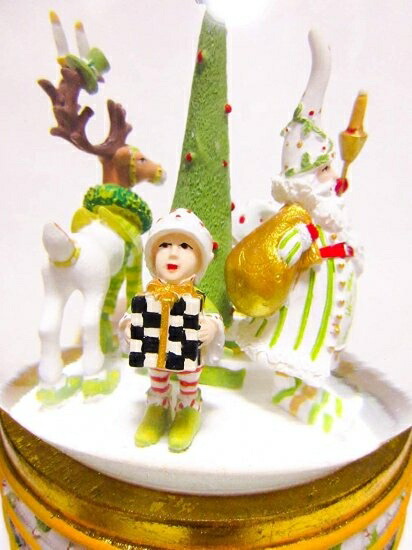 Mackenzie Childs マッケンジーチャイルズ スノードーム Amazon.com: MACKENZIE-CHILDS Snow Globe, Christmas