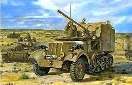 Bronco 1/35 German 7.62cm Fk36(r) Self-Propelled Gun on SdKfz 6 5-Ton Diana Halftrack Military Mod