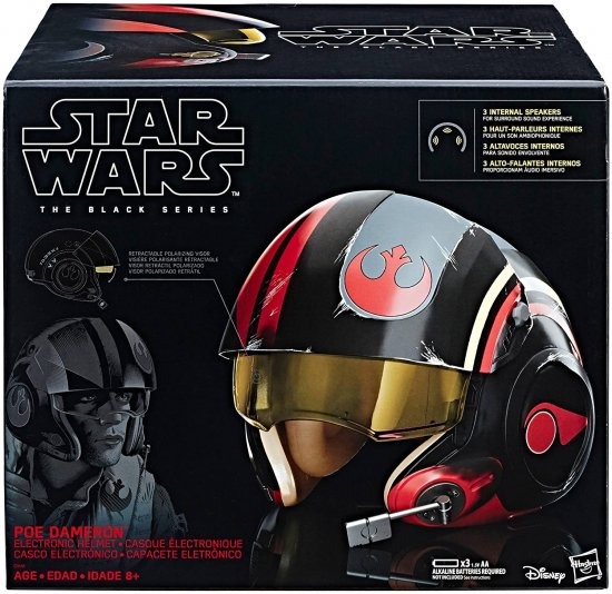 Star Wars Poe Dameron The ブラック Series Electronic X-Wing Pilot ヘルメット スター・ウォーズポー_1