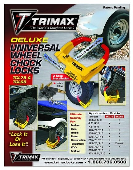 専用ページです。 Trimax TCL65 Wheel Chock Lock