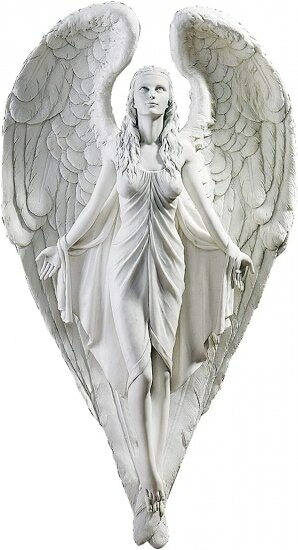 天に昇る、純潔な女性の天使 壁彫像 彫刻 インテリア装飾/Design Toscano Spiritual Path Angel Wall Scu
