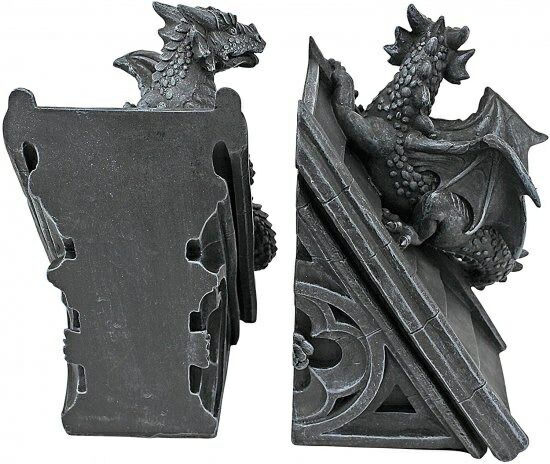 Toscano CL-55773 Gothic Castle Dragons Bookends
