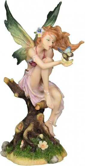 Design Toscano Kiss of the Butterfly Fairy Statue