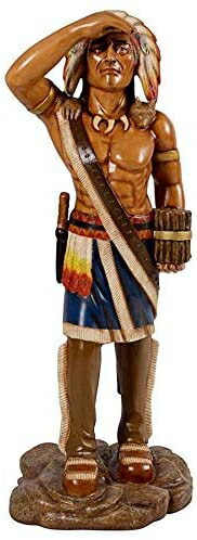 Design Toscano NE190006 シガーストア インディアン タバコニスト 像 48.5インチ L フルカラー