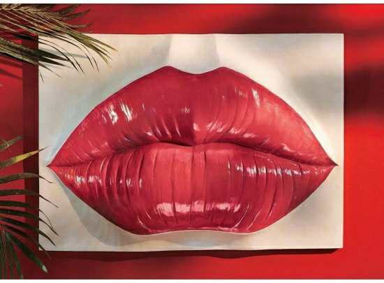 Design Toscano Pop Art Lips Wall Sculpture