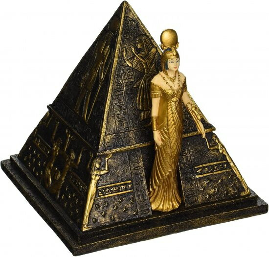 Design Toscano 16.5cm Egyptian Goddess Isis Pyramid Treasure Box