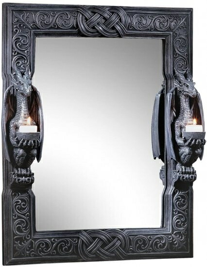 Design Toscano ケルティック・ノット調ドラゴンミラー CL2429 141