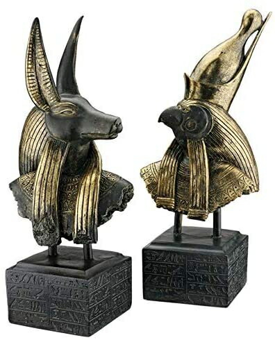 Design Toscano Gods of Ancient Egypt Sculptures: Anubis and Horus by Design Toscano