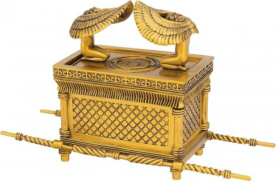 Design Toscano Ark of the Covenant Statue in Faux Gold