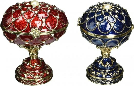 Design Toscano Royal Palace Faberge Style Enamelled Eggs Set