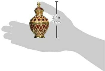 (Single, Red) - Design Toscano The Pushkin Svetlana Faberge Style Enamelled Egg Statue - Red