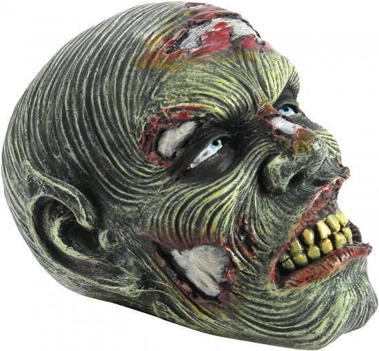 Design Toscano Lost Zombie Head Garden Statue - ゾンビデコレーション - ハロウィンデコレーション