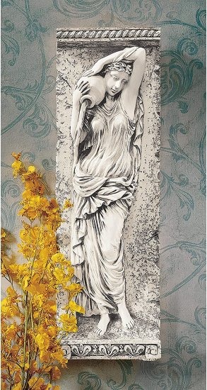 (Dordogne) - Design Toscano Water Maidens Dordogne Wall Frieze in Antique Stoneの通販は