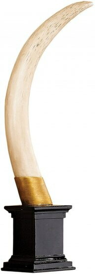 Design Toscano British Colonial Elephant Tusk Sculptural Trophy by Design Toscano