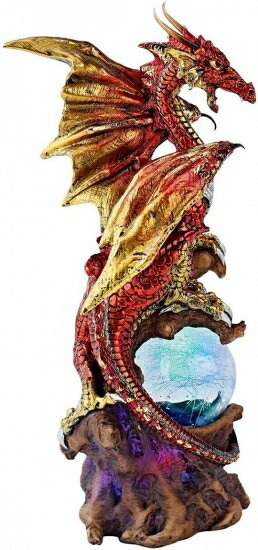 Design Toscano Dragon Defender of Life ソース オーブ