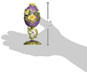 (Lavender) - Design Toscano Spring Bouquet Collection Faberge Style Enamelled Egg